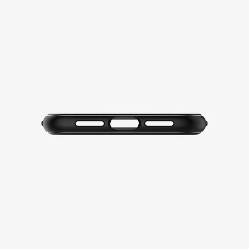 064CS24871 - iPhone XR Case Rugged Armor in matte black showing the back